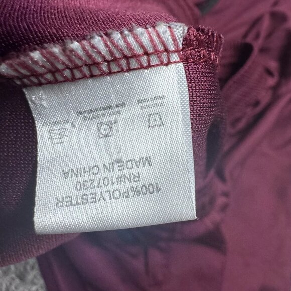 Real Essentials Shorts Mens XL Red Burgundy 6'' Inseam Drawstring Pockets Casual - Picture 13 of 13